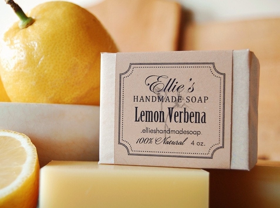 Lemon Verbena Soap - 100% Natural, Cold Process, Olive Oil Handmade Soap