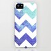 Geometric iPhone 5 Chevron Case - Watercolor Painting - Abstract Art - Designer Cell Phone Cover - iPhone 5 4 4s 3g Case