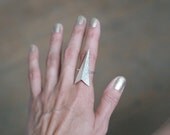 Shield Ring // sterling silver