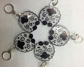 Sheep Stitch Markers, Set of Five (5), Clear
