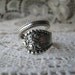 Spoon Ring - Sterling Silver - Spoon Jewelry - Antique Spoons - "Lancaster" by Gorham, 1897