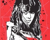 Spider Baby- Jill Banner Print Assemblage red