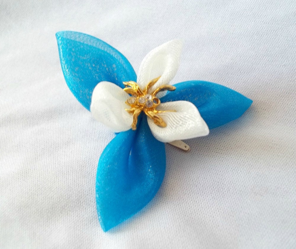 Kanzashi Hair Clip with Spider