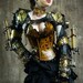 Hard Leather Clockwork Bra - Made to order
