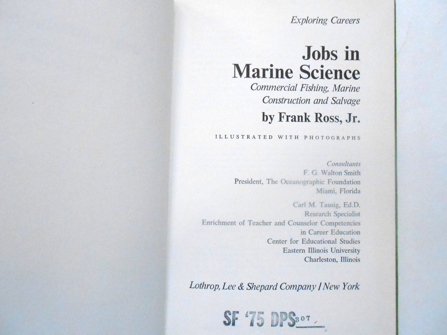 Two Vintage Children's Marine Science Books