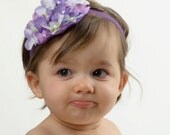 Purple Hydrangea Headband