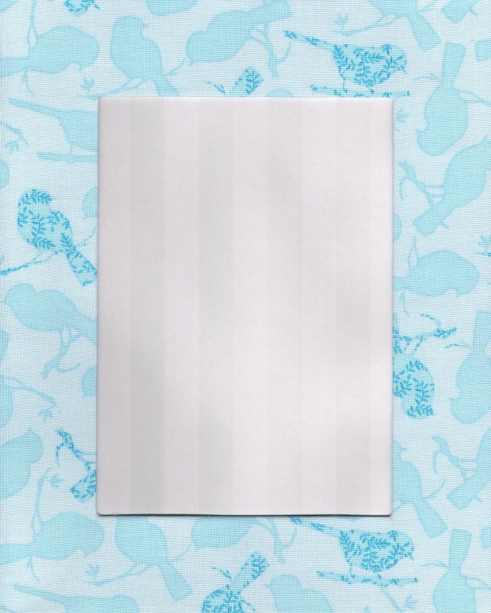 fabric covered photo mat - bluebirds