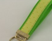 Key Fob made with Cotton Webbing and Designer Ribbon