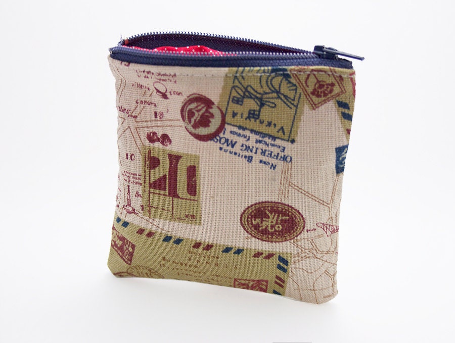 Love Letters - Kawaii Coin Purse - Cotten Linen