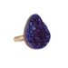 Blue Druzy Ring, Fashion Ring, Sparkly Cocktail Ring