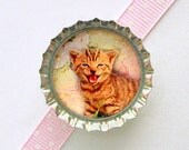 Rawr kitten Bottle Cap Magnet - funny cat magnet, cat lover gift, for cat lover, cat fridge magnet, geek gifts, funny magnet, funny cat gift