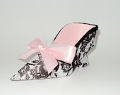 Paper Shoe Black Lace High Heel Shoe Gift Box Favor Box