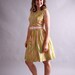 50s/60s summer dress // mid century watercolor dress // No Clouds In Sight