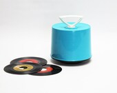Disk Go Case - 45 Record, Storage, Bright Blue, Vintage