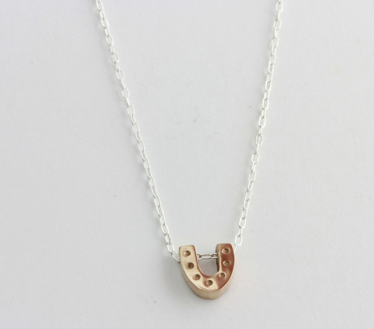 Horseshoe Necklace- Bronze