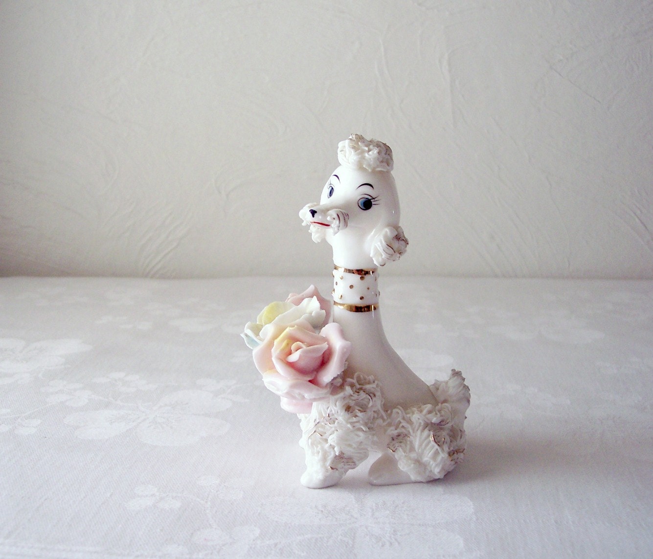 white poodle figurine
