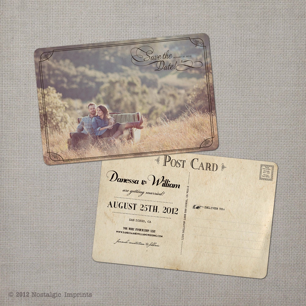 Save the Date Postcard - the "Danessa"