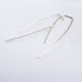 Simple silver dangler, Sterling Silver hoop, Sleek, Modern, contemporary, elegant earrings