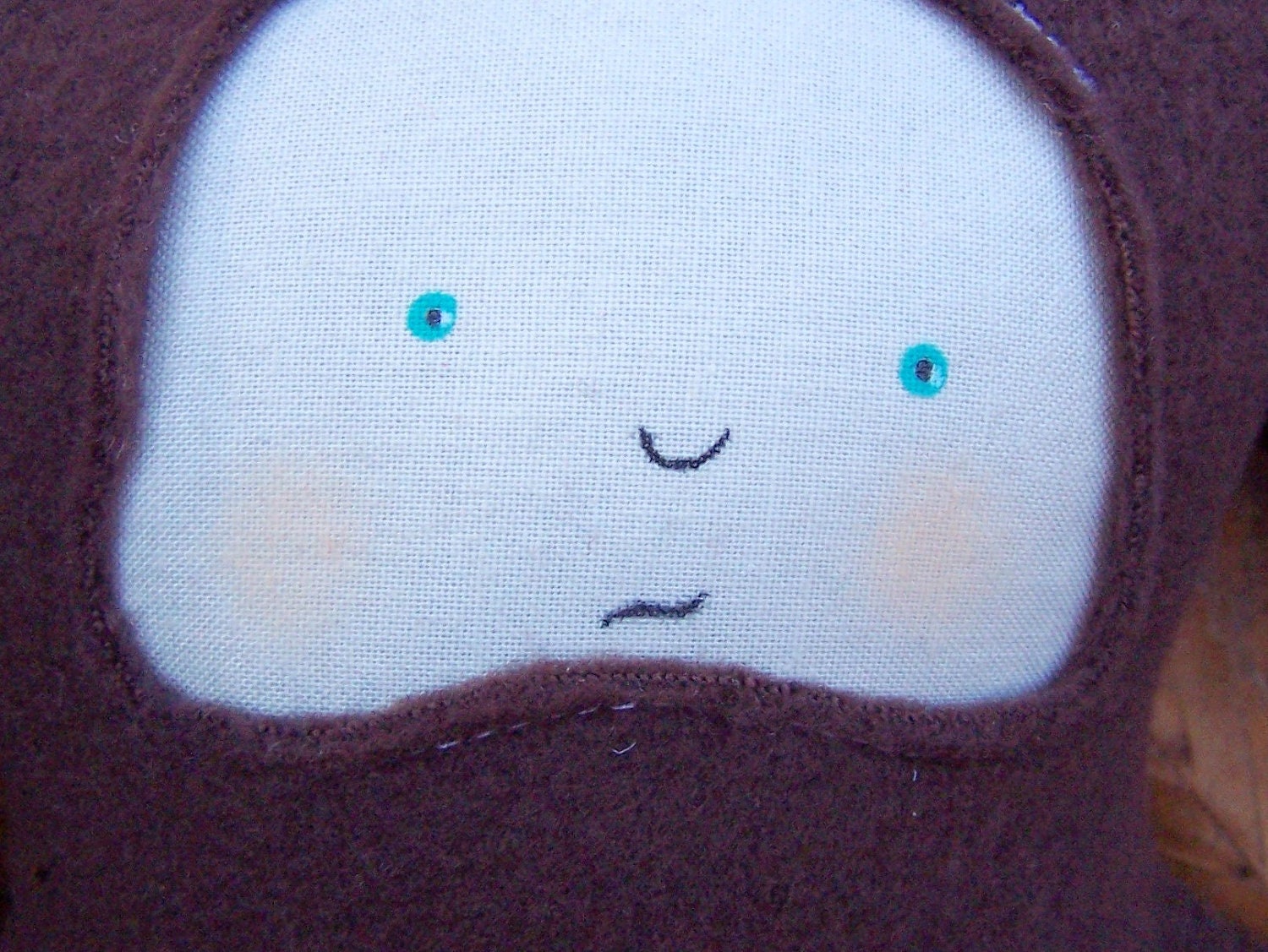 Little boy in a bear suit stuffy stuffie stuffed doll toy cutie pie baby