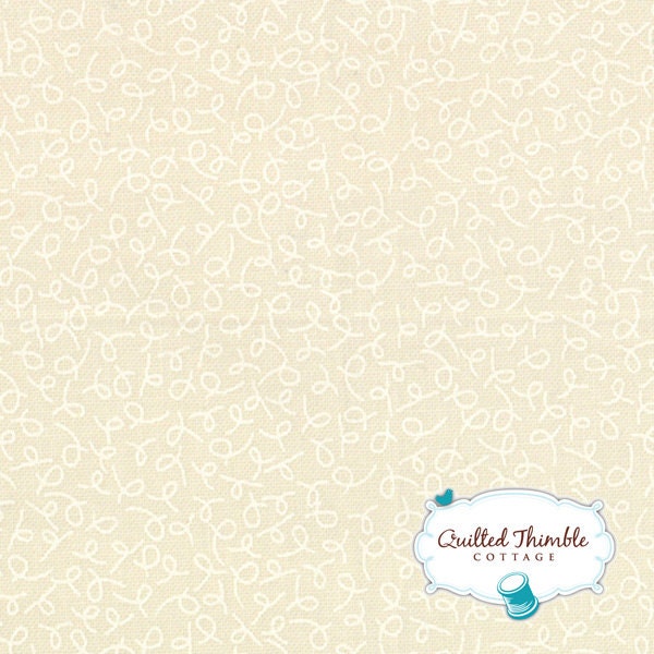 The Boo Crew by Sweetwater - Pigtails Cream (5514-16) - 1 Yard