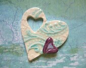 The Unusual - My Little Purple Heart 3D Ceramic Pendant