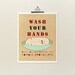 Wash Your Hands or Zombies 11x14 / Typographic Print, Large Art Poster, Funny Bathroom Decor, Walking Dead, Zombie Apocalypse