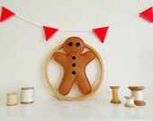 Handstitched Felt Gingerbread Man