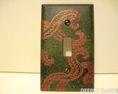 Luxe Lovecraftian Copper Tentacle Switchplate Cover - Deeply Dapper Plates 018