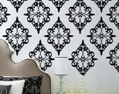 Damask Pattern 2 - Vinyl Wall Decal  - wall stickers set of 24