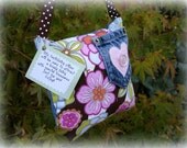 Girls Toothfairy Pillow in Vintage Inspired Floral Print. Girls Birthday Gift
