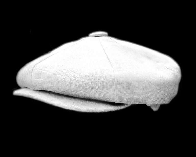 Baby Boy Linen Hat - Wedding, Baptism, Christening, Linen 0-36 months to Pre School sizes, Handmade.