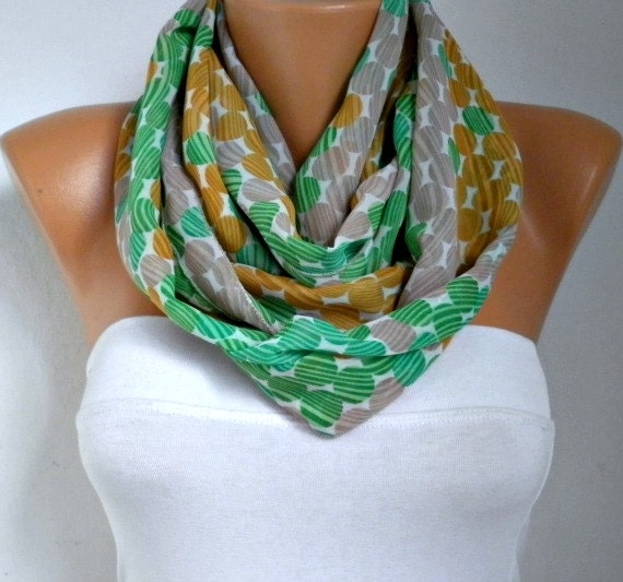 Infinity Scarf Shawl Circle Scarf  Loop  Scarf Gift -fatwoman