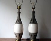 Pair of Mid Century Modern 1960s Vintage Table Lamps