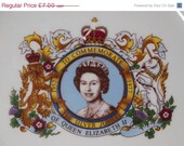 ON SALE Queen Elizabeth Silver Jubilee Commemorative Plate 1977