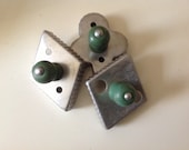 Green wood handle cookie cutters...set of three