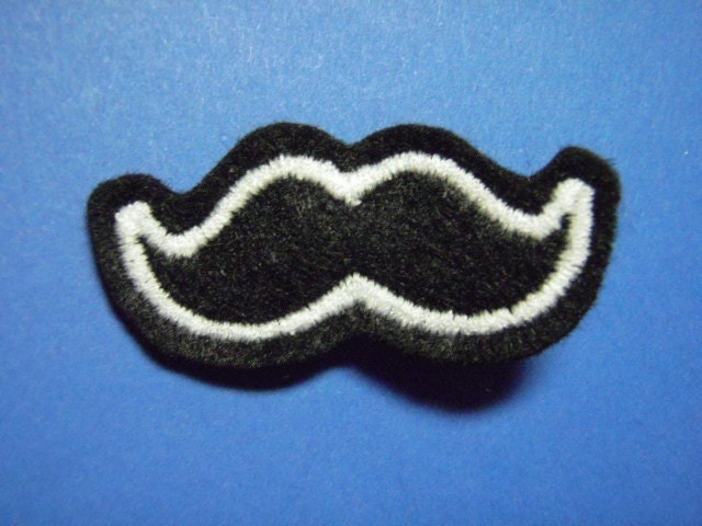 Mustache Feltie Hair Clip Clippie - For Infant Toddler Girl