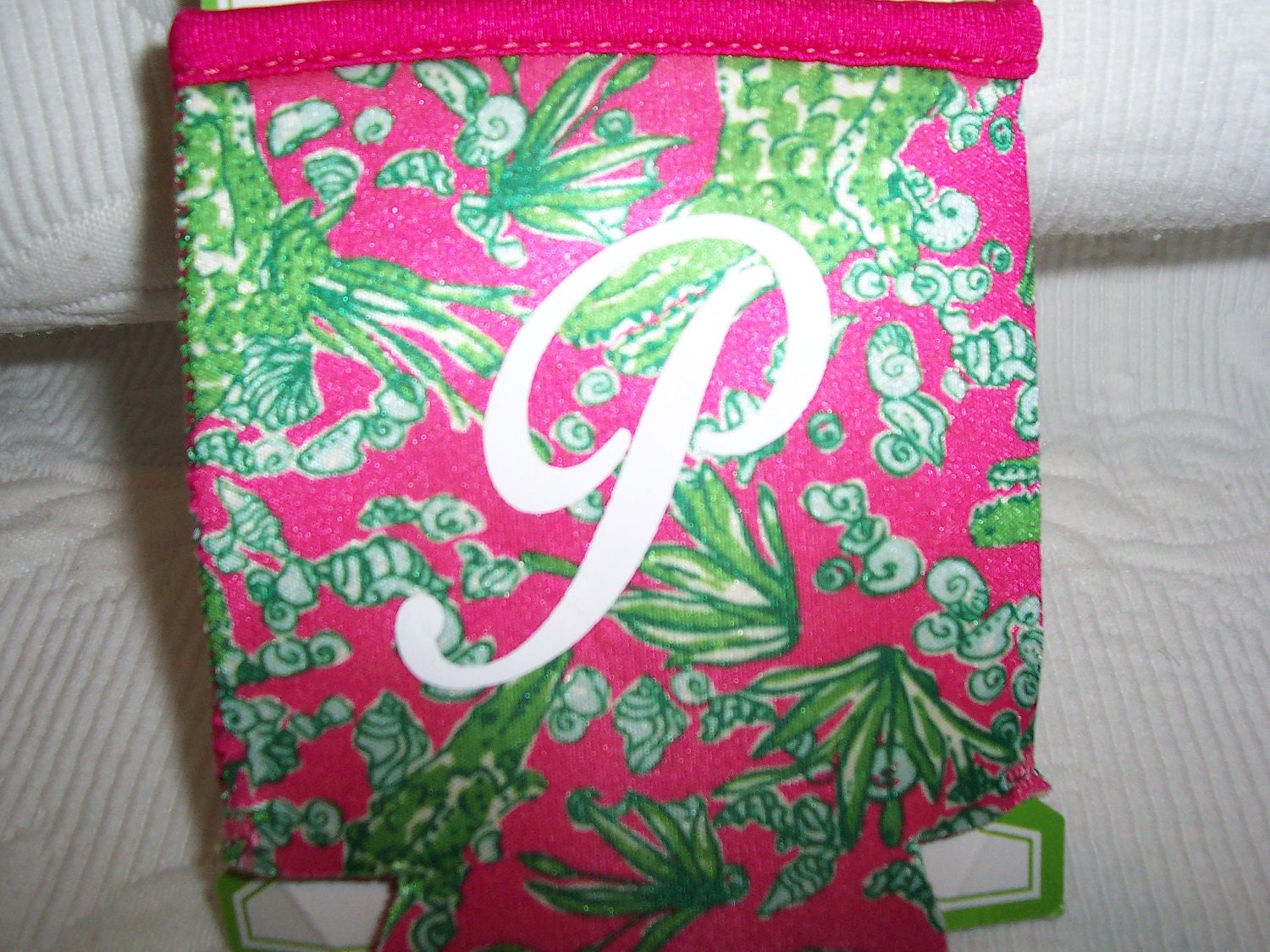 Lilly Pulitzer Monogrammed Koozie See You Later Gift Wrapped