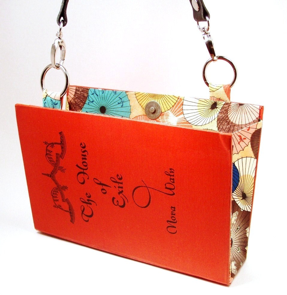 Book Purse made from Upcycled Book "House of Exile" about Life in China