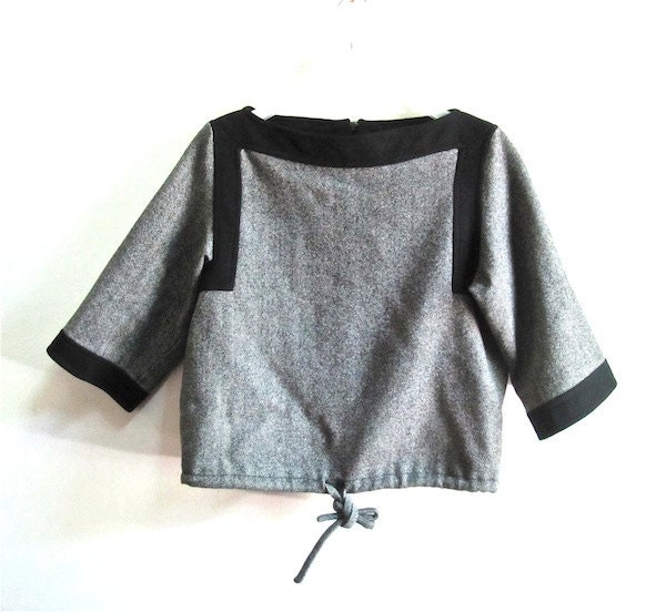 Gino Rossi Gray Black Top