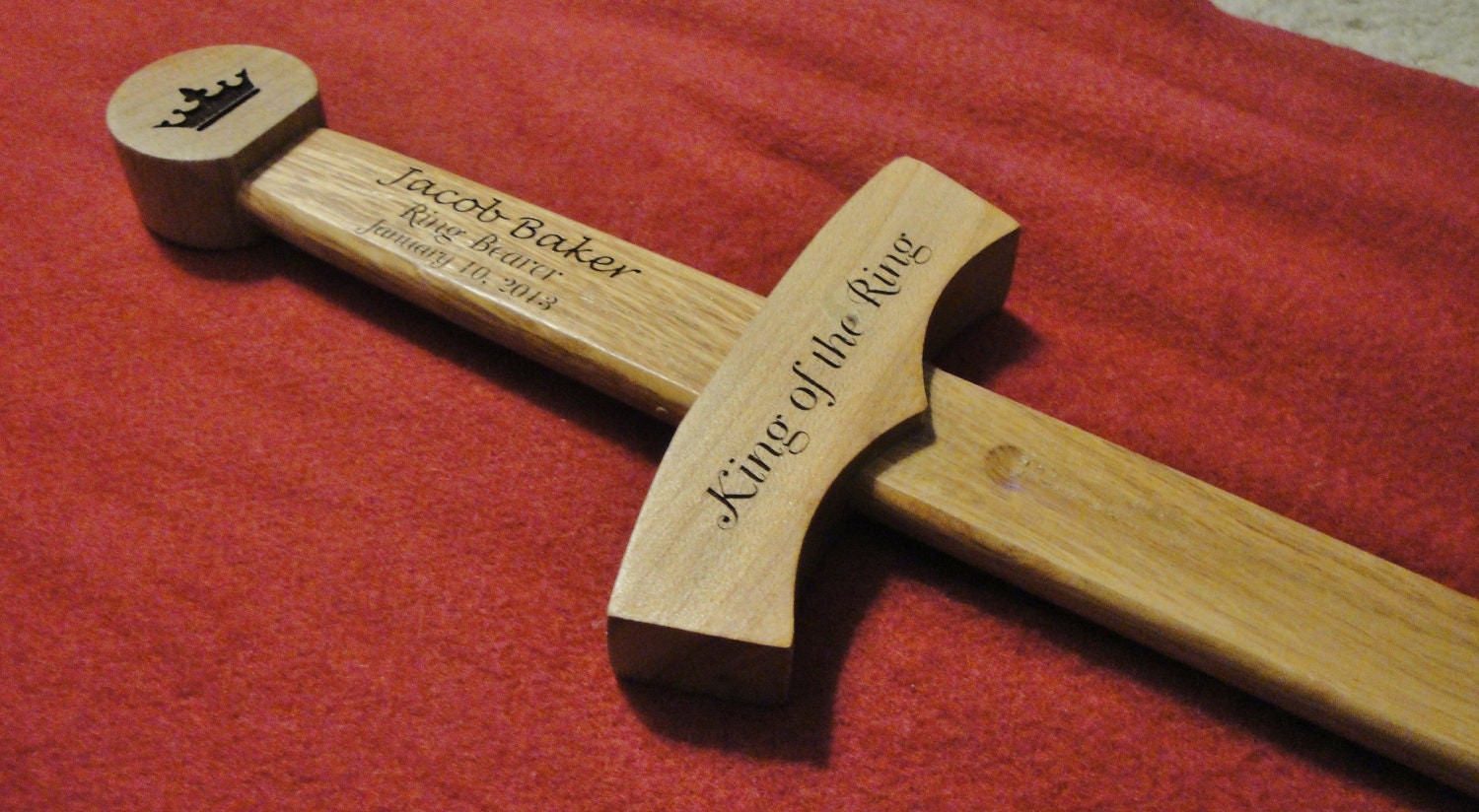 Ring Bearer Gift -Custom Wooden Sword - play sword - keepsake