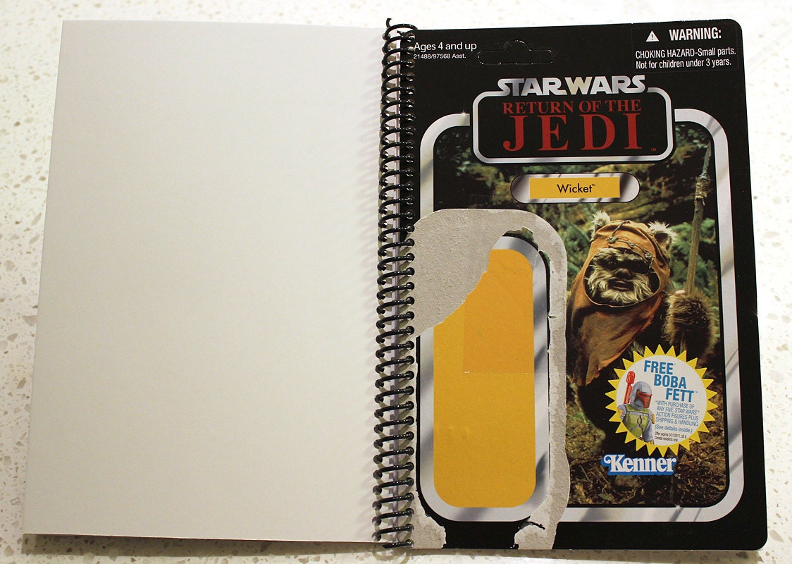 Wicket Recycled Vintage Style Star Wars ROTJ Notebook