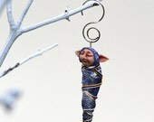 Dream keeper. Sleeping elf. Polymer clay miniature by Madre Olius