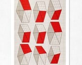 Geometric Neighborhood. Large print 11.70 x 16.50 (A3). (Special spring offer: Get a geometric poster for free)