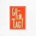 Guten Tag Orange. Illustration print 8.27 x 11.70 (A4). German.