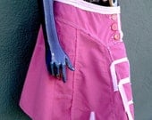 Pink Upcycled Asymmetrical Skirt