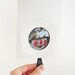 Vintage Pocket Purse Hand Mirror Original Package Princess Flower Black Red Blue White Standard Pyroxoloid Retro Pattern