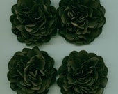 Dark Chocolate Brown Carnation Paper Flowers Embellishments