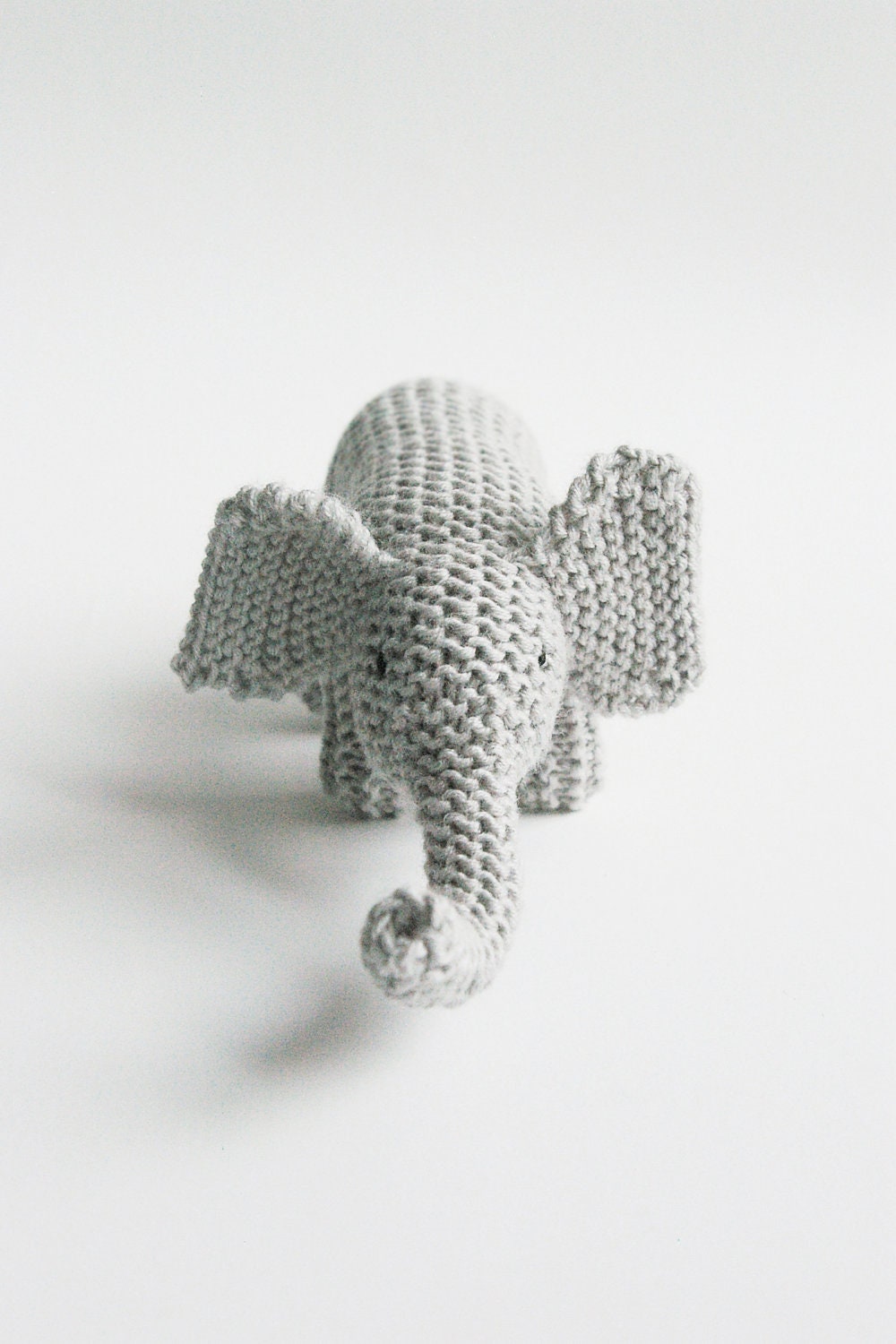 knitted toy MY FRIEND ELEPHANT / eco kids  / baby or toddler gift / made to order - Patricija
