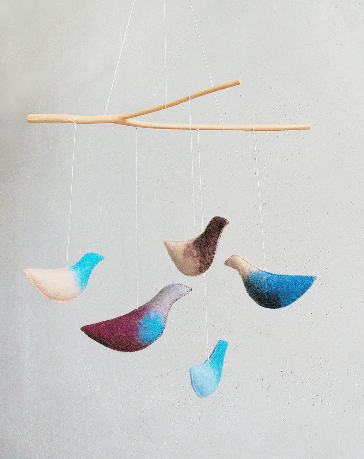 SALE / Baby  mobile - nursery mobile - Birds mobile - DREAMS - baby gift - pure eco - ready for shipping