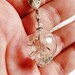 Real Dandelion Seed Glass Orb Necklace In Silver Small Orb